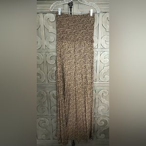 Tube top dress cheetah print size Large